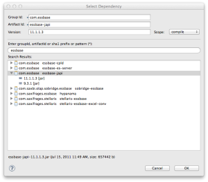 Eclipse Select Essbase Jar Dependency