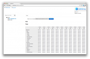 cubeSavvy user grid