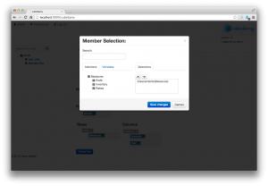 cubeSavvy member selection