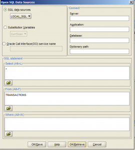 Essbase Data Load SQL Definition