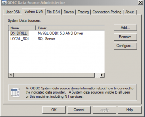 ODBC connections in Windows to be used by Essbase data loads