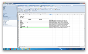 Excel formula showing the key/value associations for a comment