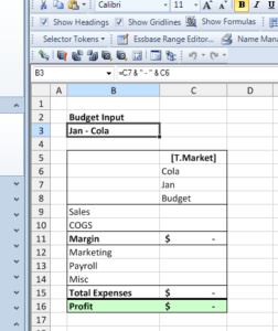 Dynamic template title using Excel formula