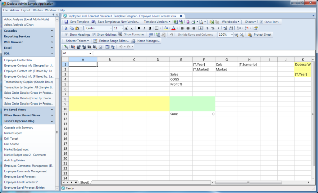 Initial Dodeca hybrid input template