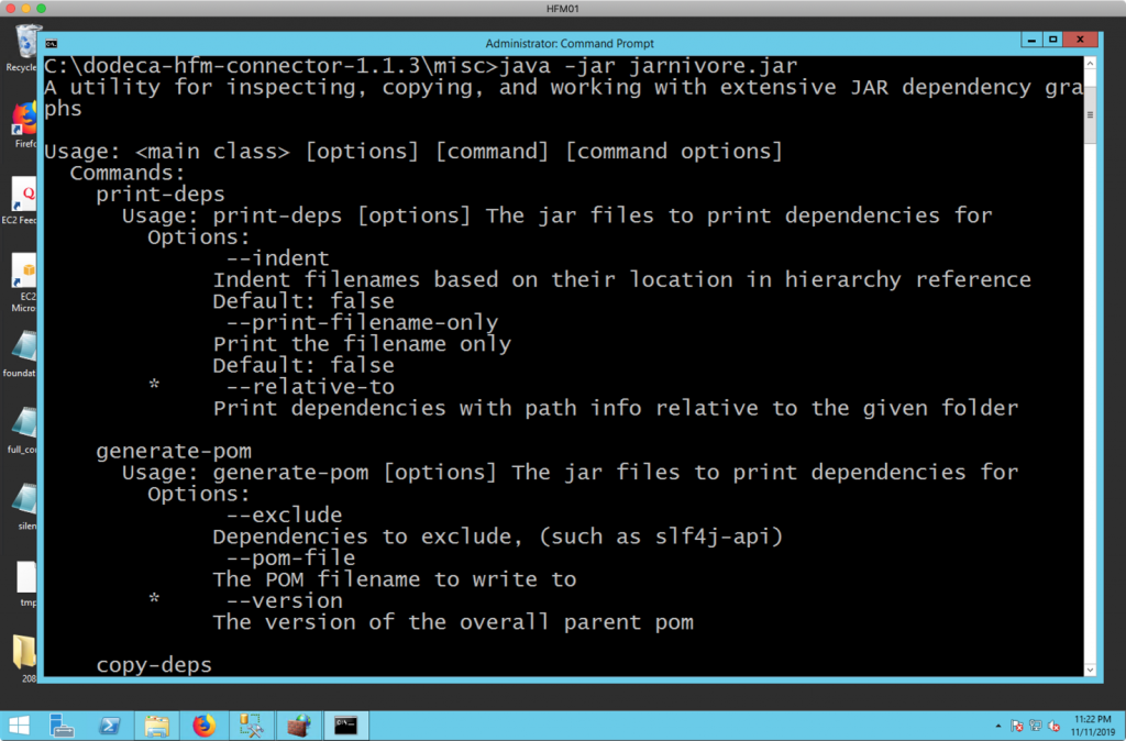 Running Jarnivore without any parameters